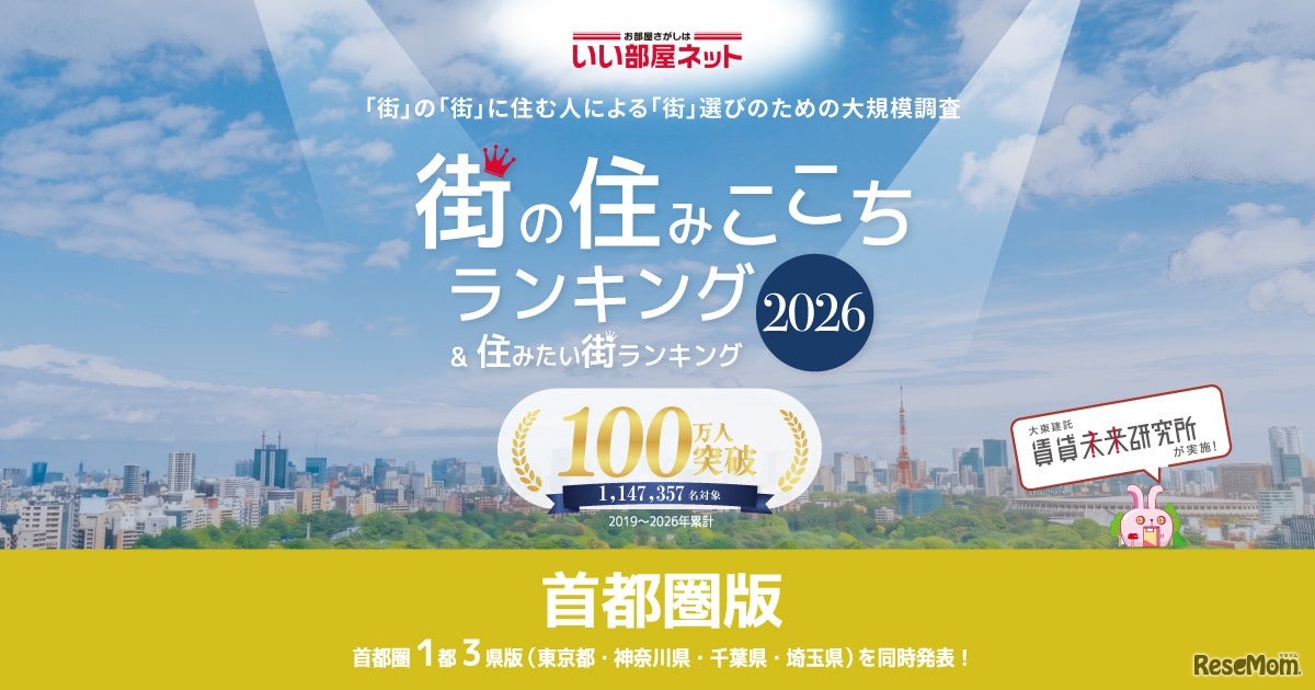 住みたい街ランキング2026＜首都圏版＞