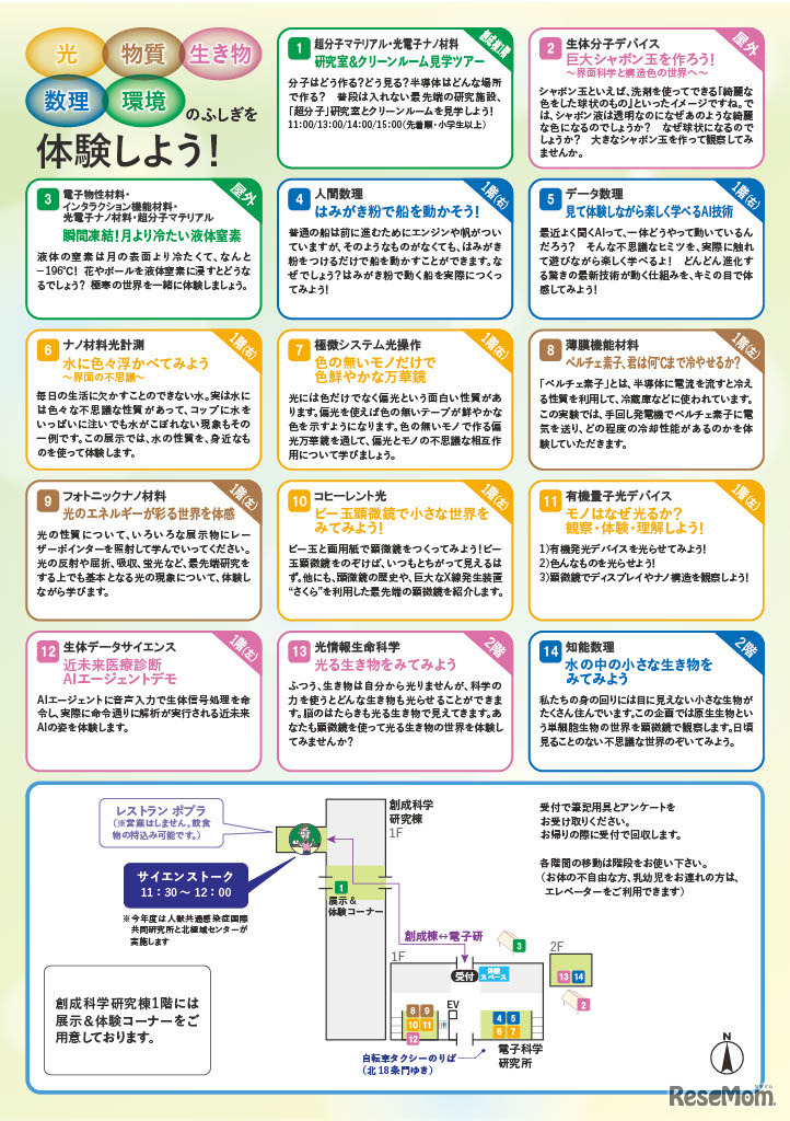 電子科学研究所チラシ