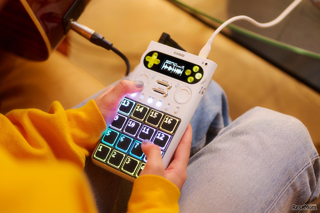 カシオ計算機の新製品「PORTABLE STANDALONE SAMPLER『SXC-1』」を使った音楽体験講座