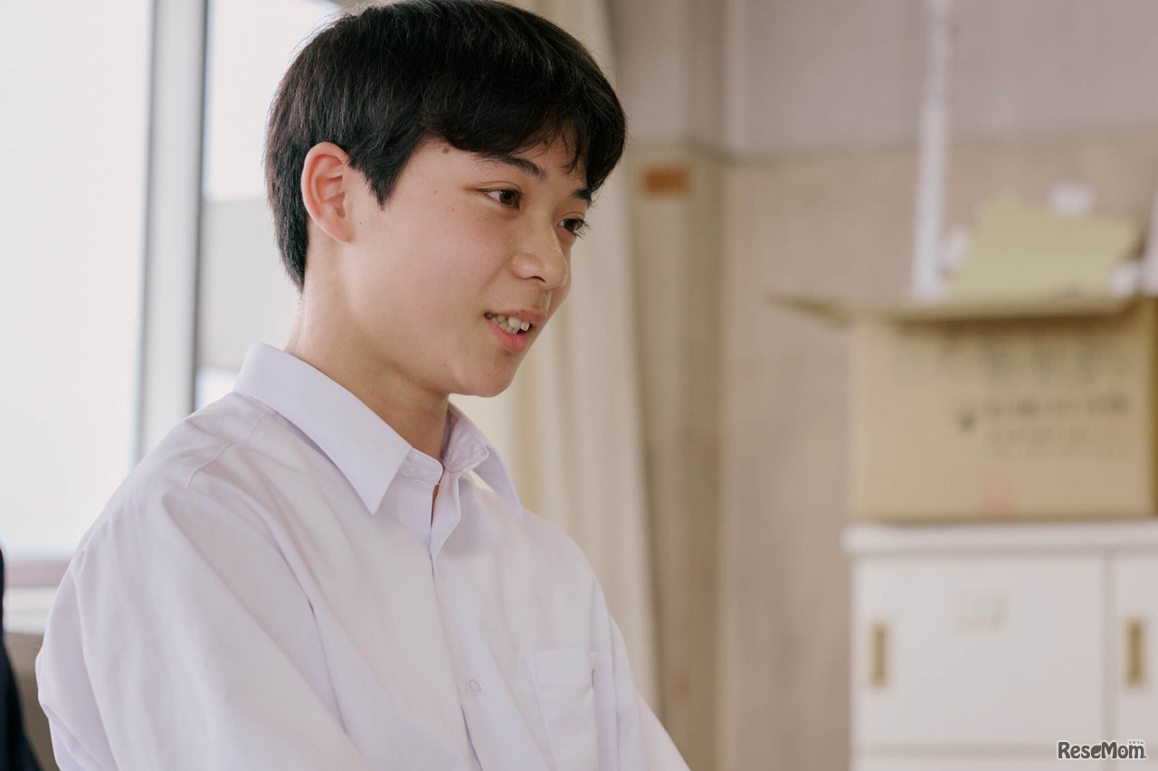 「男子生徒の人数が少ない分、より仲が良いと思います」とKくん