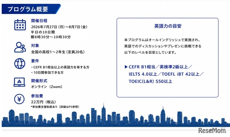 プログラム概要