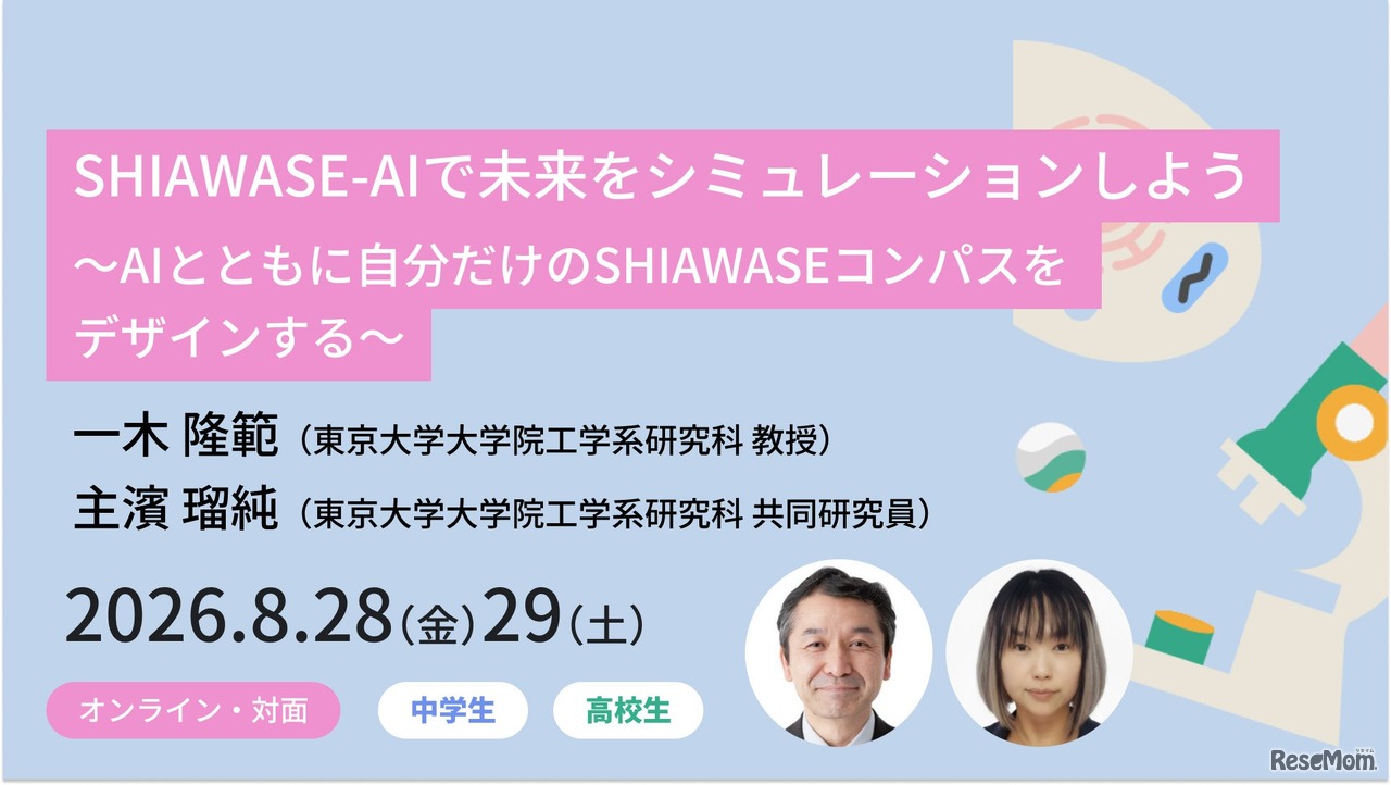 SHIAWASE-AIで未来をシミュレーションしよう ～AIとともに自分だけのSHIAWASEコンパスをデザインする～