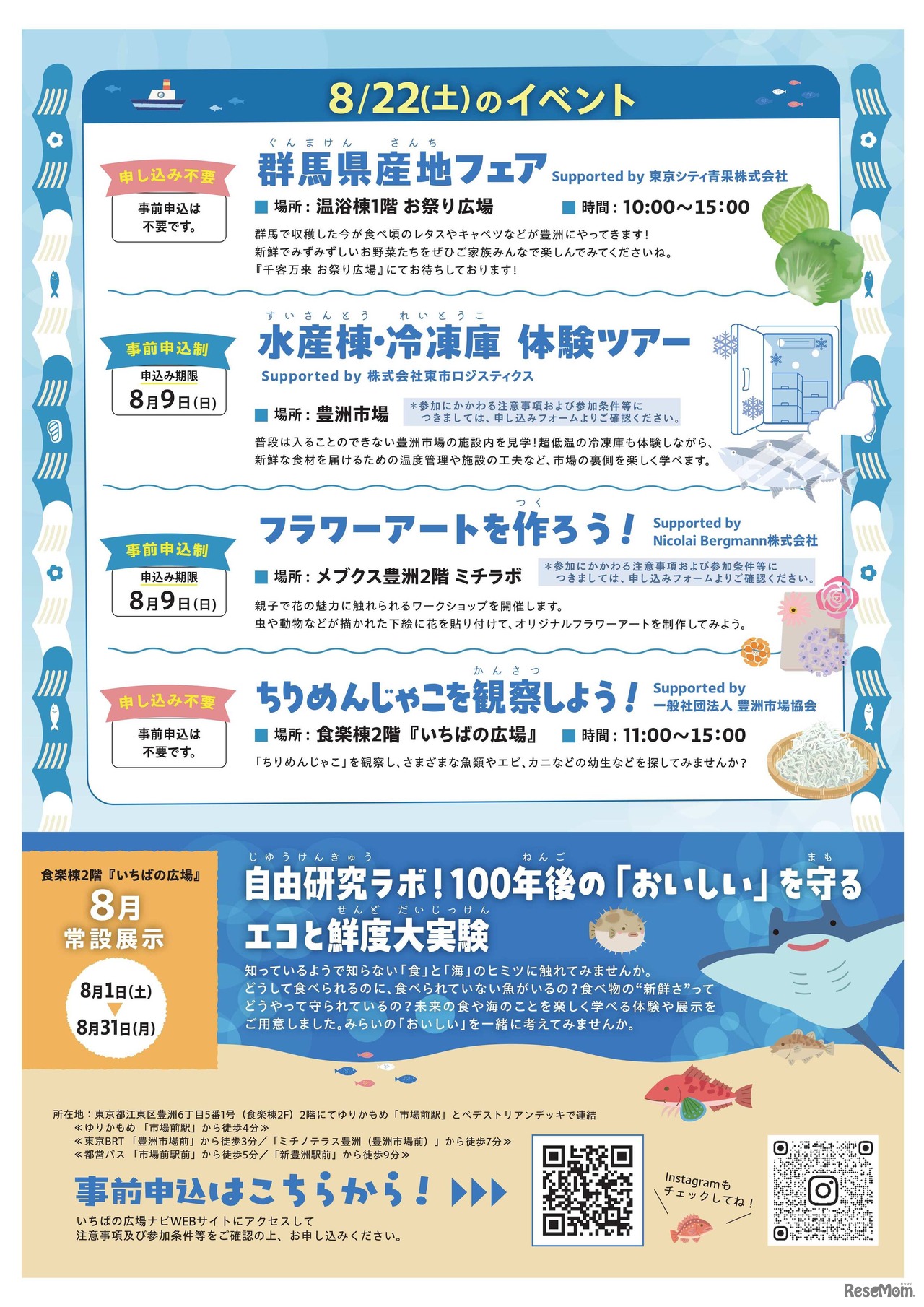 なつやすみは市場でたのしもう！