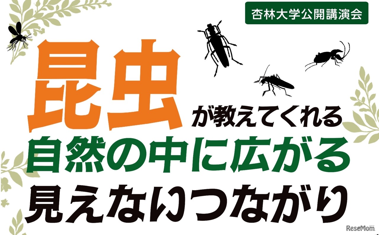 公開講演会「昆虫が教えてくれる 自然の中に広がる見えないつながり」