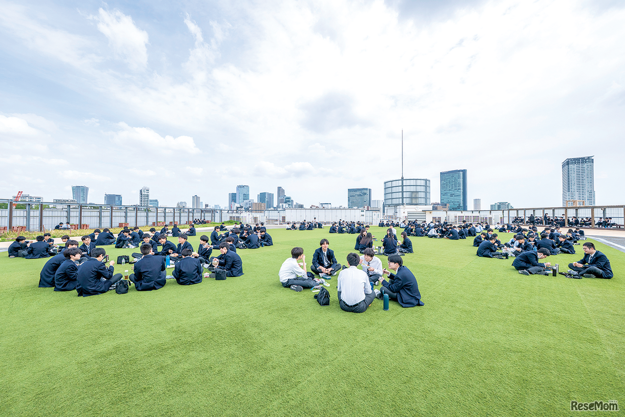屋上庭園のようす