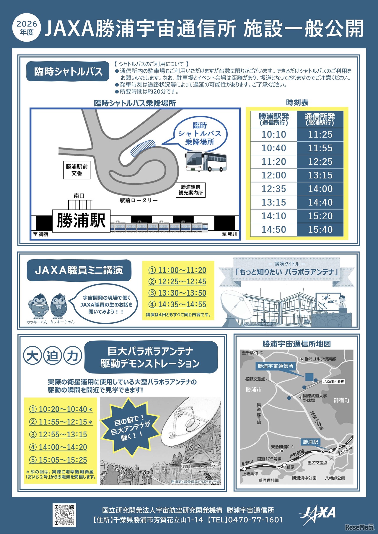 勝浦宇宙通信所 施設一般公開