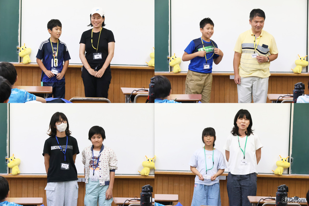 ダムや発電所の感想、明日の遊覧船への期待など、それぞれの思いを交えながら自己紹介した