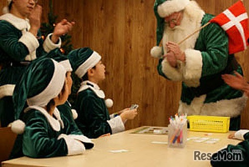 グリーンサンタ来場イベントの様子