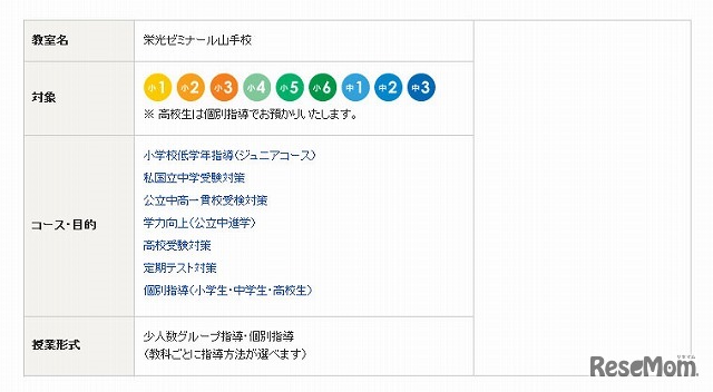 栄光ゼミナール・山手校