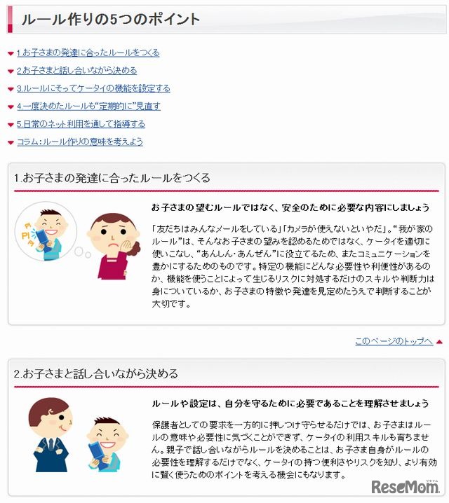 ルール作りの5つのポイント