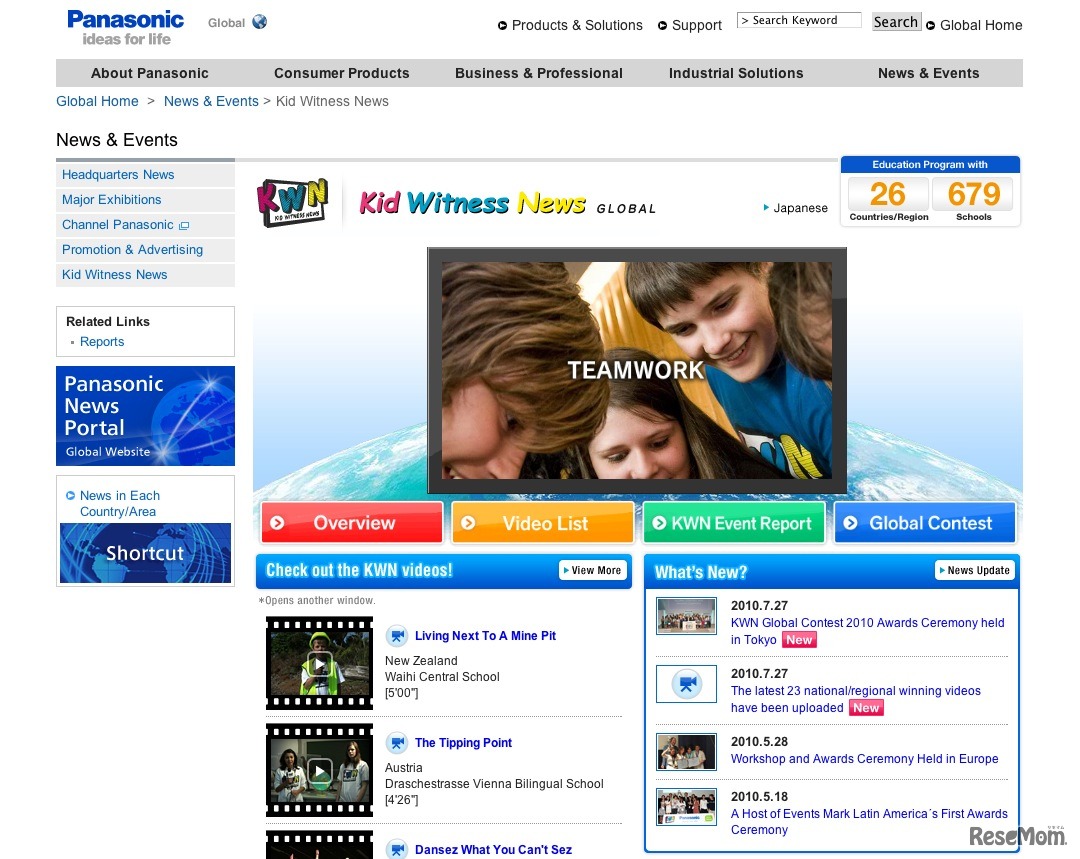 KWNグローバルサイト