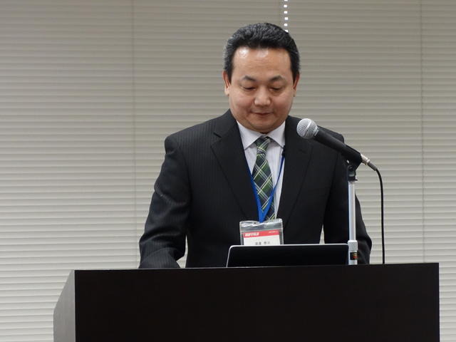 バッファロー 取締役 事業統括本部長の渡邊泰治氏