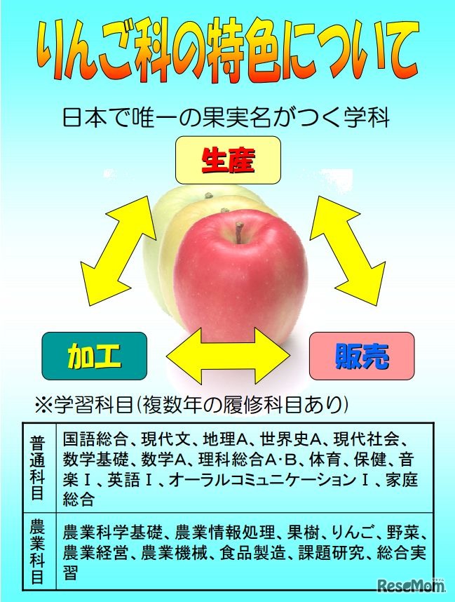 りんご科の特色