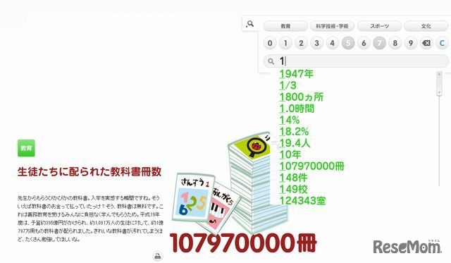 検索パレット使用例