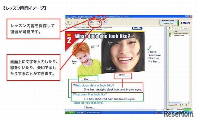 レッスン画面イメージ
