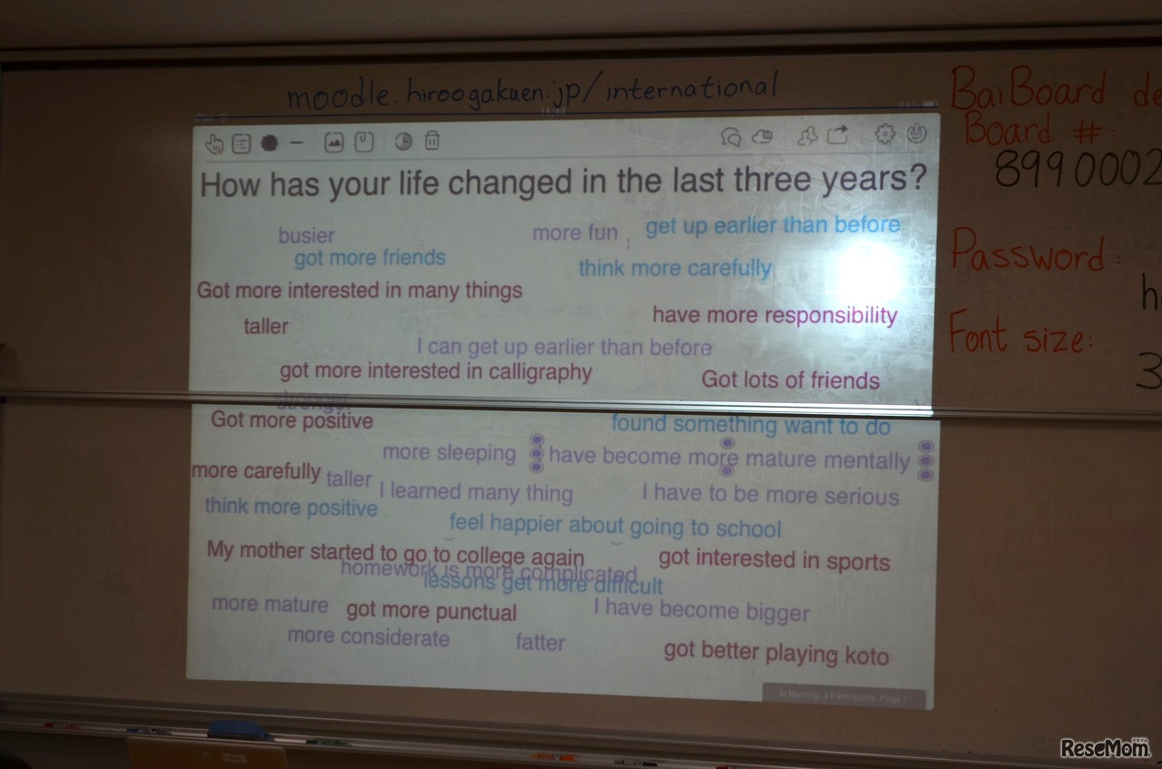 アイデアをクラスで共有