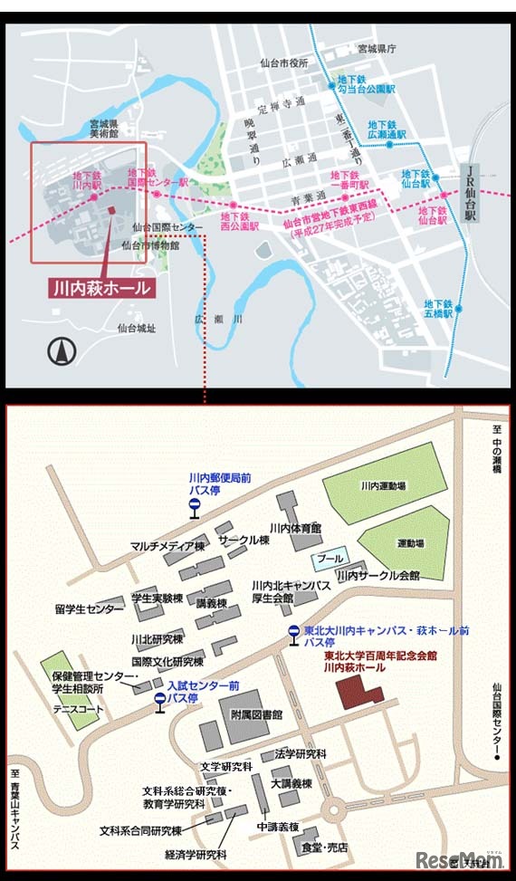 会場までの地図