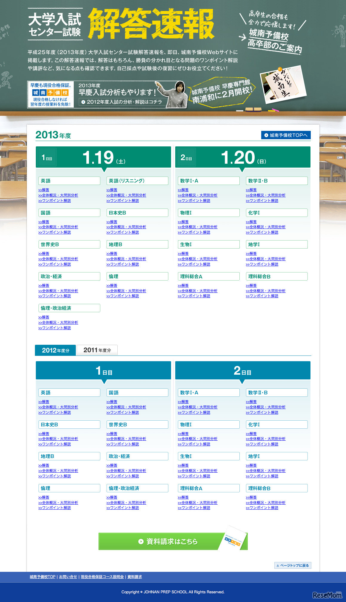 解答やワンポイント解説