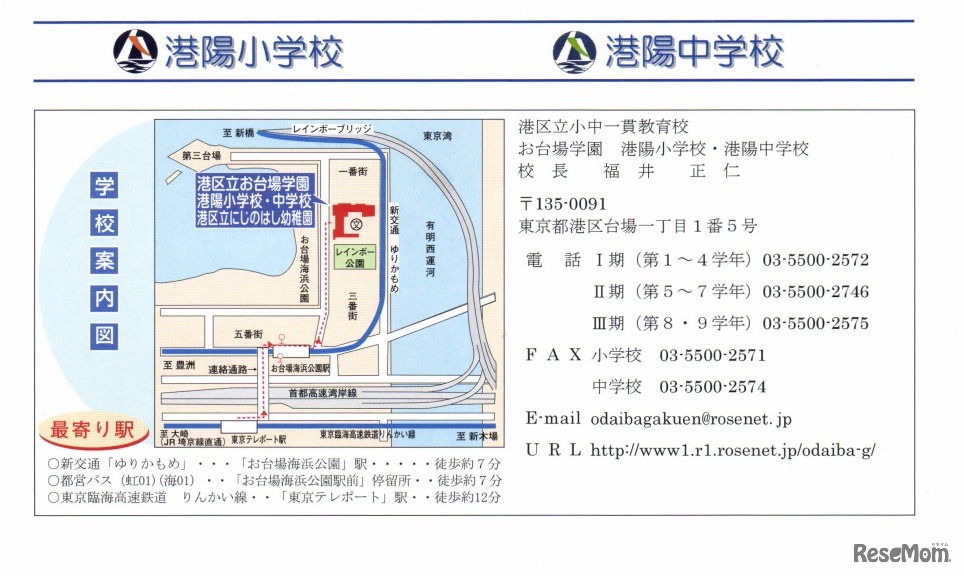 連絡先、アクセス