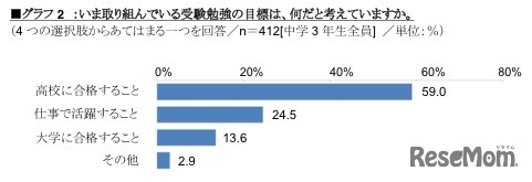 いま取り組んでいる受験勉強の目標は、何だとかんがえていますか