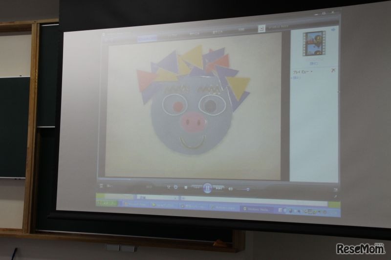 「tap*rapへんしん」はさまざまな形をタップして「顔」をつくっていくデジタル絵本