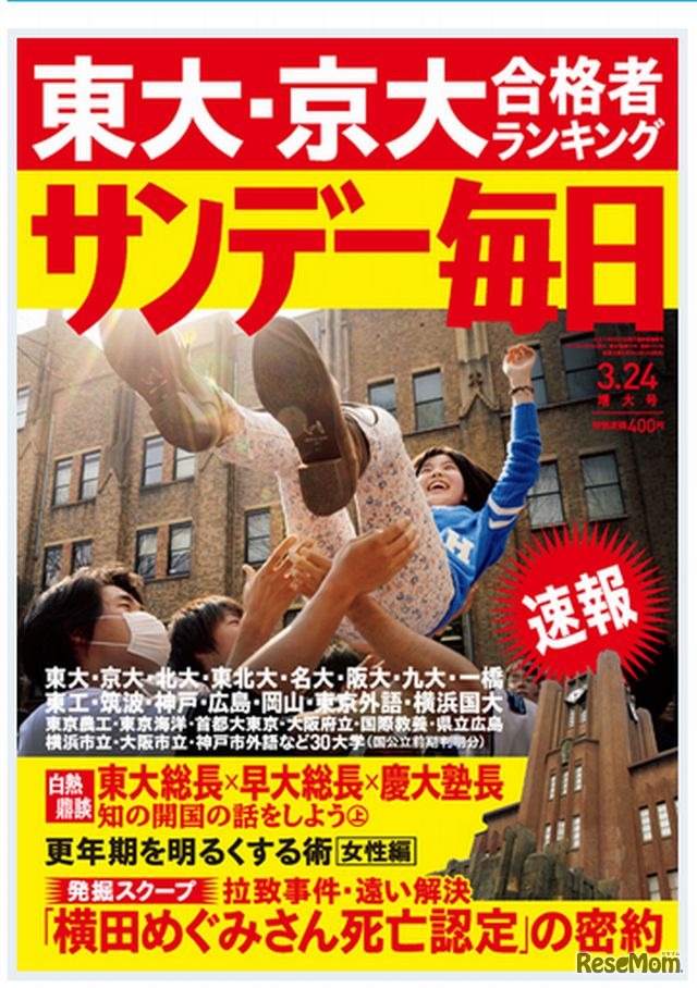 サンデー毎日の表紙