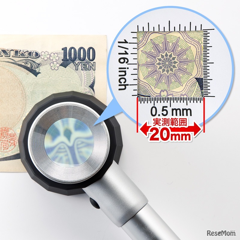 サンワダイレクト・スケール一体型の観察＆計測用ルーペ 400-LPE005