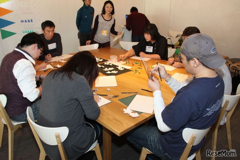 まず正5角形をつくるところからだが、それをどう描けばいいかから始まる