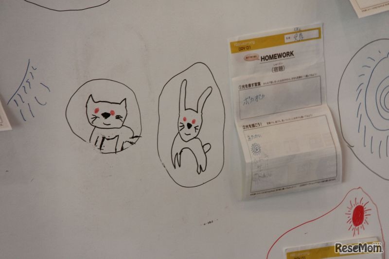 Day2はDay1の宿題をボードに貼り出すことからスタート