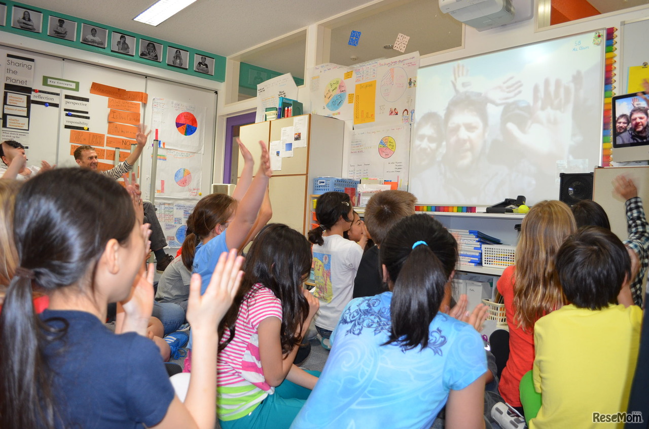 挨拶をして授業終了