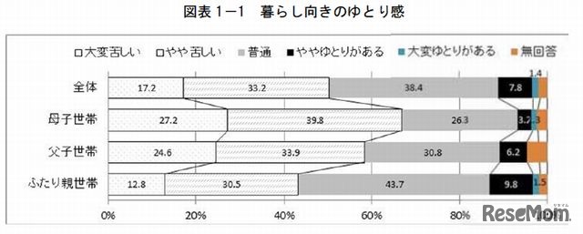 暮らし向きのゆとり感