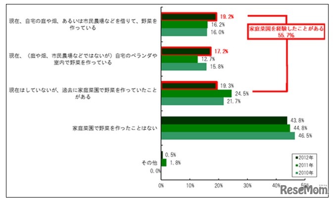 野菜を作ったことがある