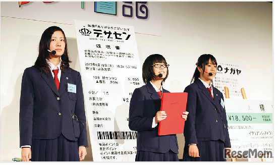 昨年の優勝校のプレゼンテーションの様子