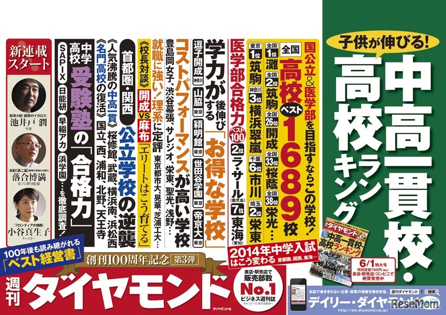 週刊ダイアモンドの中吊り