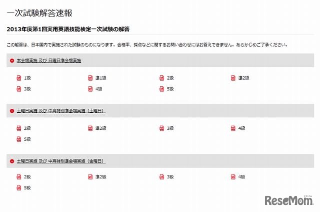 一次試験解答速報