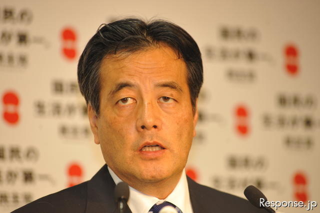 民主党・岡田克也幹事長 撮影＝中島みなみ