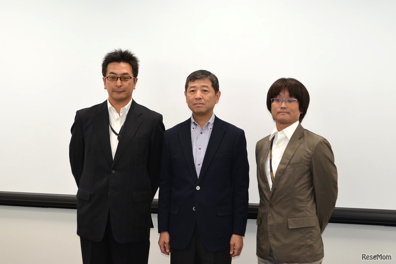 パートナー企業、左からFUHU Japan大嶋一博氏、KDDI雨宮俊武氏、スマートエデュケーション日下部祐介氏