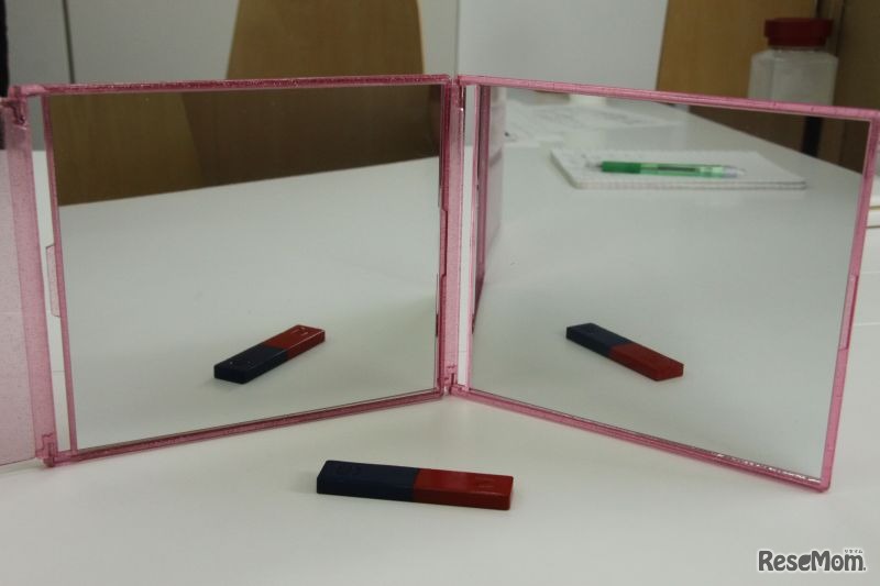 （反射）120度だと2つしか映らない