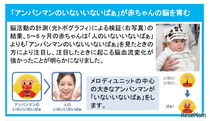 「アンパンマンのいないいないばぁ」が赤ちゃんの脳を育む