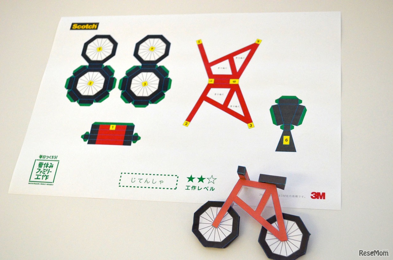 じてんしゃと展開図