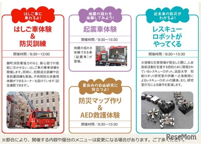 実施されるイベント