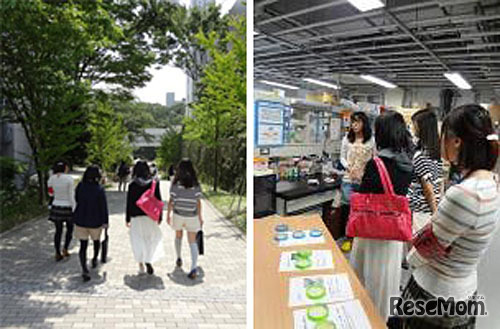 女子高生のための研究室ツアー（昨年の模様）