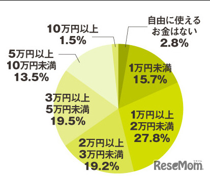 1か月で自由に使える金額はいくらですか？