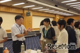 「学生と語る」の懇親会
