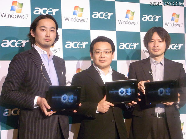 日本エイサー、ICONIA TAB W500発表会 都内で行なわれた「ICONIA TAB W500」の発表会にて