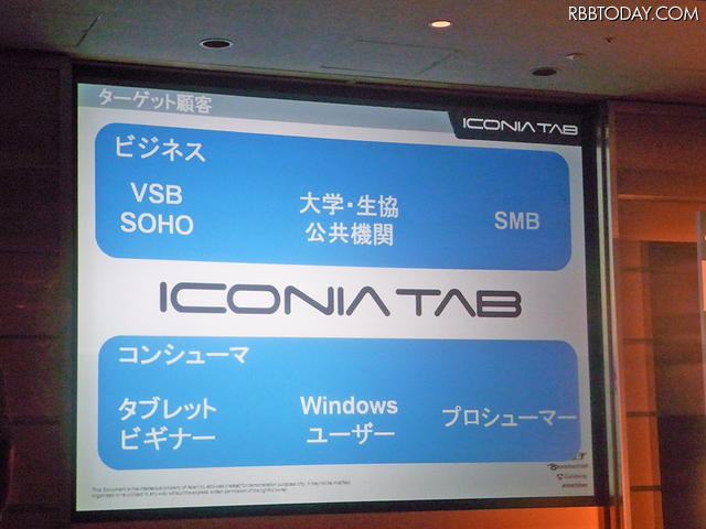 ターゲット顧客はビジネスから大学生までさまざま ターゲット顧客はビジネスから大学生までさまざま