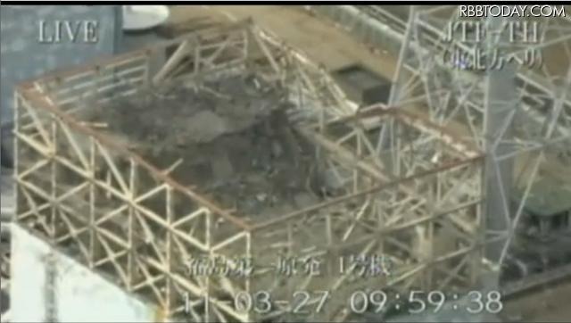 福島第一原子力発電所（防衛省撮影） 福島第一原子力発電所（防衛省撮影）