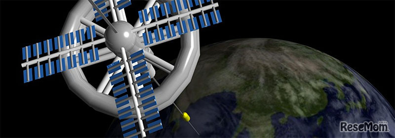 宇宙エレベーター（イメージ）