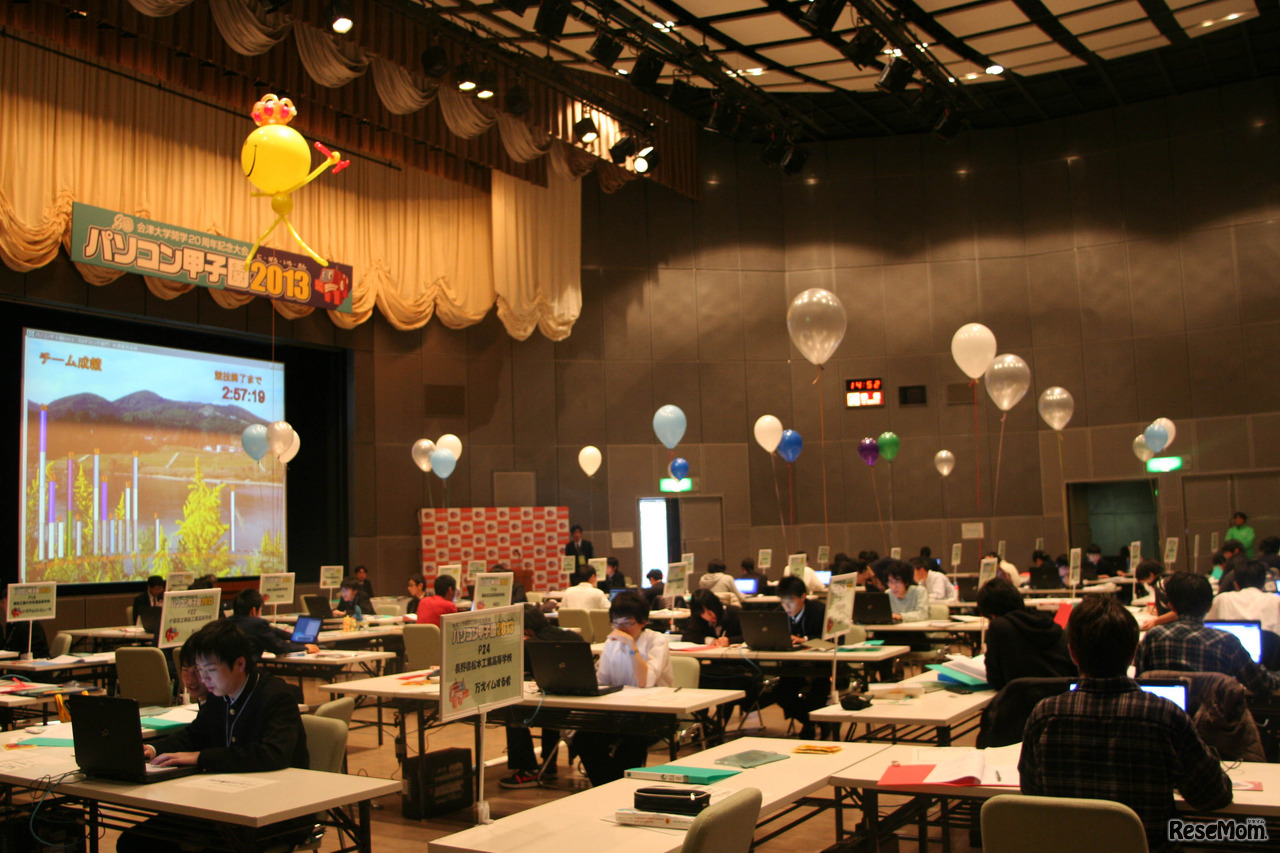 プログラミング部門、競技中の様子