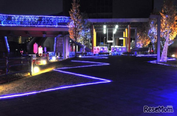 パークゾーンは、昼間と違う顔を見せてくれる